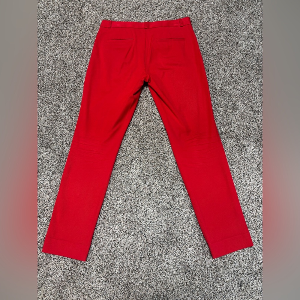 BANANA REPUBLIC Womens “Sloan" Stretch Twill Pant Red, size 10 long - Picture 6 of 7